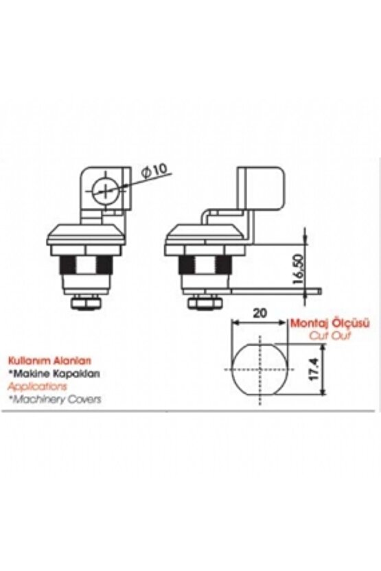 Sermak Asmalı Mandallı Kilit 203 1 1