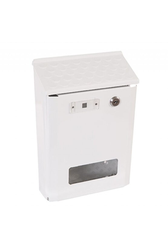 Akşan Damla Çatılı Posta Kutusu Beyaz