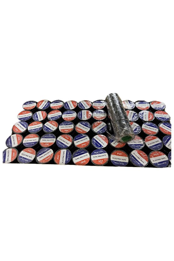 Elektrik İzole Bant 500 adet Bant Elektrikçi Bantı 19mmx10yrd 1 koli