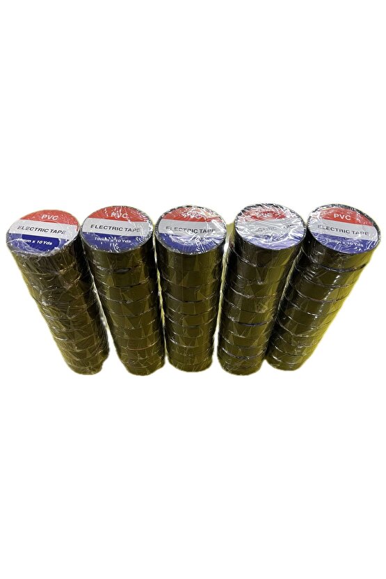 Elektrik İzole Bant 50li Bant Elektrikçi Bantı 19mmx10yrd 5 Paket