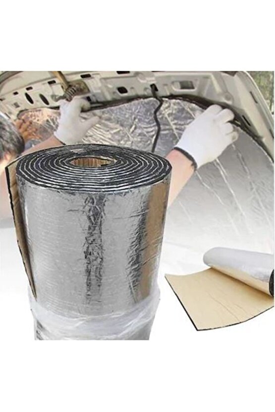 6 Mm 150x100cm Oto Ses Kaput Altı Folyolu Kendinden Yapışkanlı Kaucuk Ses Yalıtım Levhası
