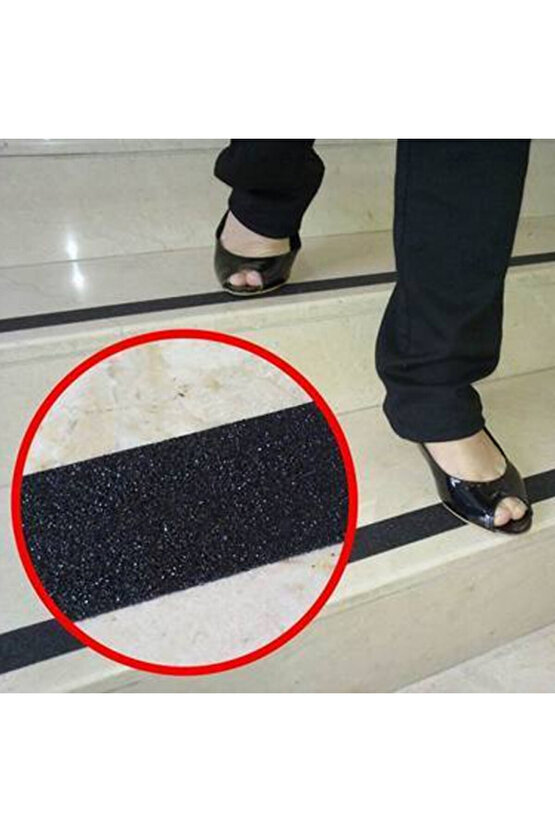 Yapışkanlı Merdiven Kaydırmaz Bant Bandı - Kaymaz Bant 2,5 Cm Genişlik 5 M Uzunluk
