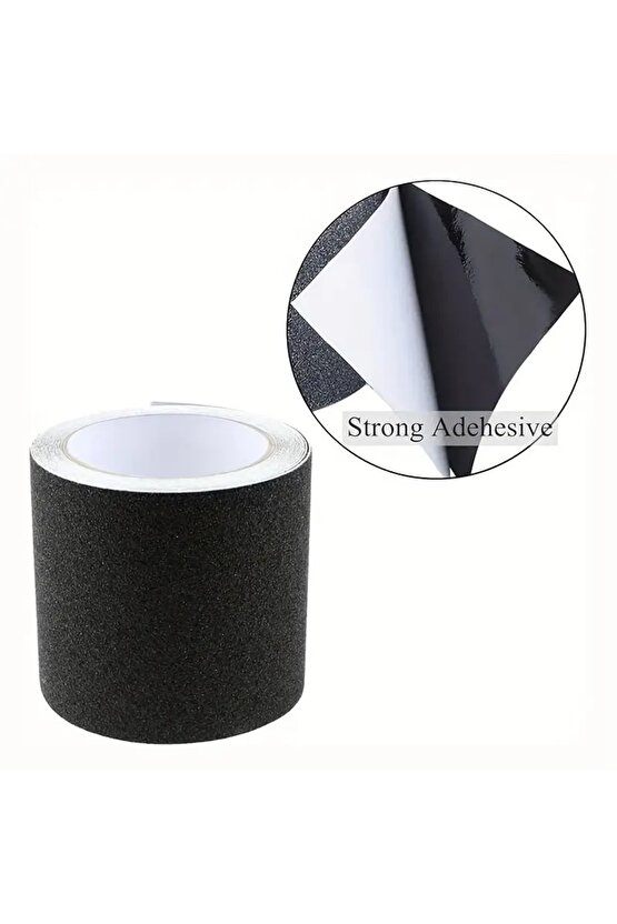 Siyah Merdiven Ve Zemin Kaydırmaz Kaymaz Bant 100mm X 25mt