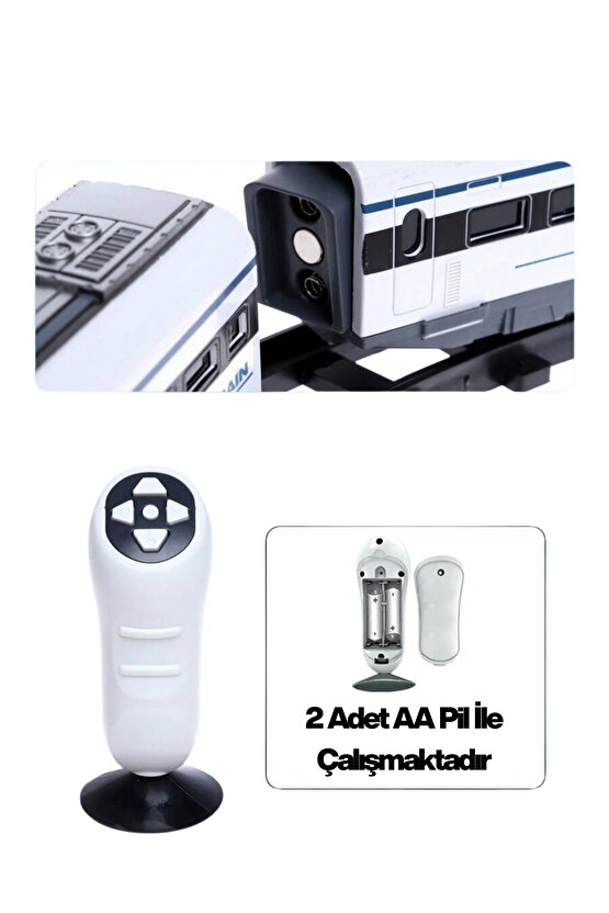 Oyuncak Uzaktan Kumandalı 39 Parça Sesli ve Işıklı 308 Cm Ray Uzunluğunda Hızlı Tren Seti