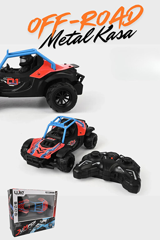 Oyuncak 2.4 Ghz Uzaktan Kumandalı Şarjlı Full Fonksiyon Off-Road Araba (Pil Hediyeli)