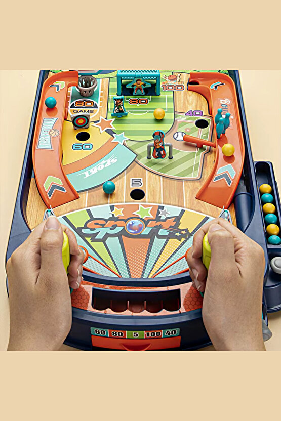 Oyuncak Mini Langırt Oyun Masası Gerçekçi Pinball 2-4 Oyunculu
