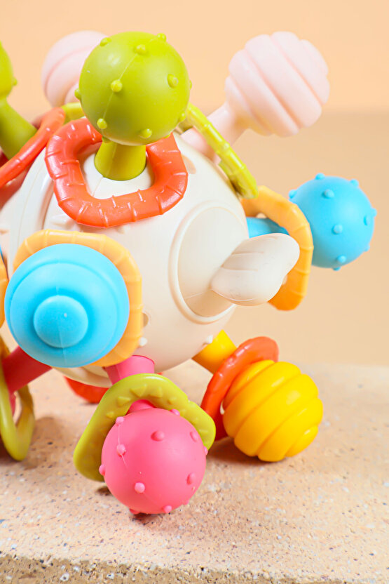 Oyuncak Eğitici Dönen Kirpi Balığı Diş Kaşıyıcı Bebek Aktivite Oyuncağı