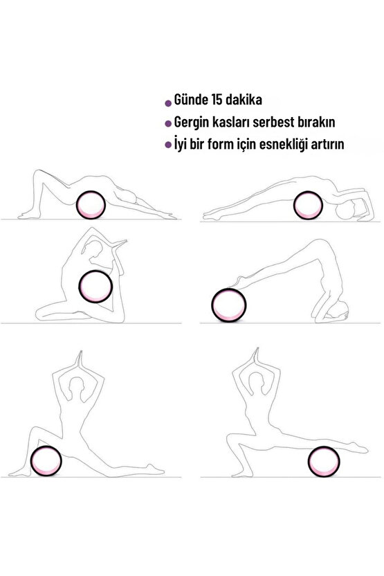 Pilates Ve Yoga Wheel Balance Kaymaz Yoga Çemberi Pilates Tekerleği Kaymaz