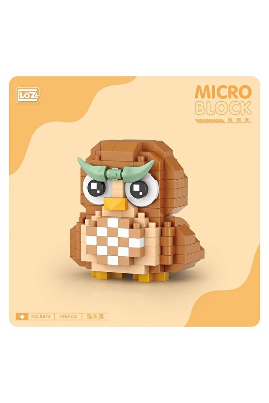 180 Parça LOZ Blok Oyuncak Mini Poşet Baykuş Figür