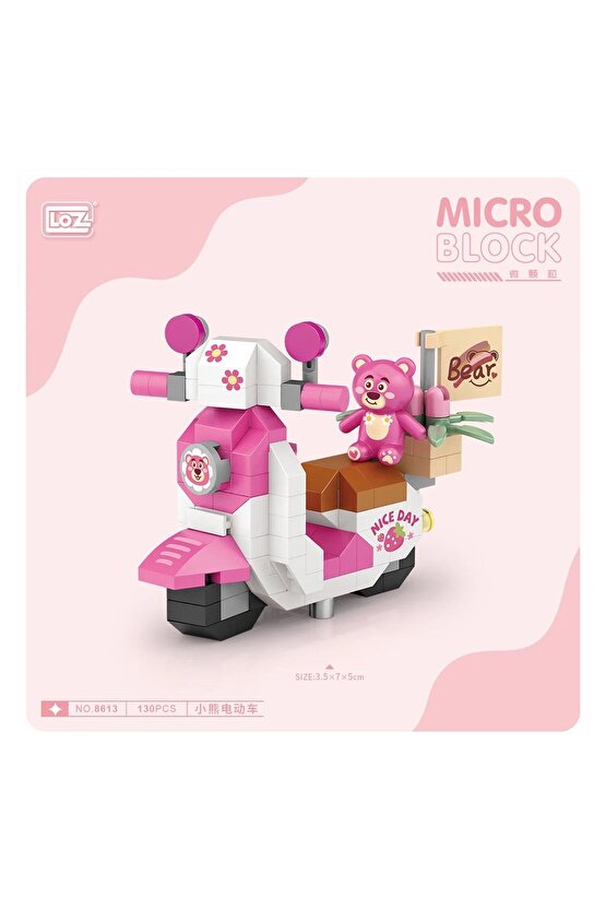 130 Parça LOZ Blok Oyuncak Mini Poşet Motosiklet