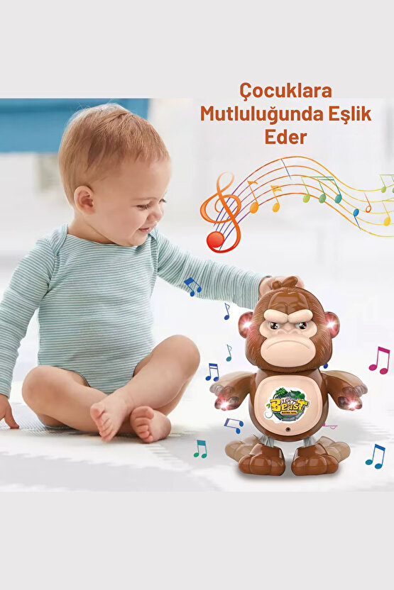 Oyuncak Robot Hayvanlar Müzikli Sesli Işıklı Dans Eden Erken Eğitim Oyuncağı