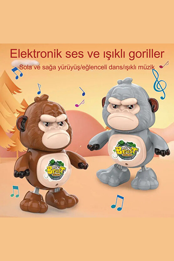 Oyuncak Robot Hayvanlar Müzikli Sesli Işıklı Dans Eden Erken Eğitim Oyuncağı