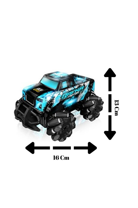 Oyuncak Uzaktan Kumandalı Full Fonksiyon Şarjlı 2.4G Stunt 4X4 Işıklı Araba (Pil Hediyeli