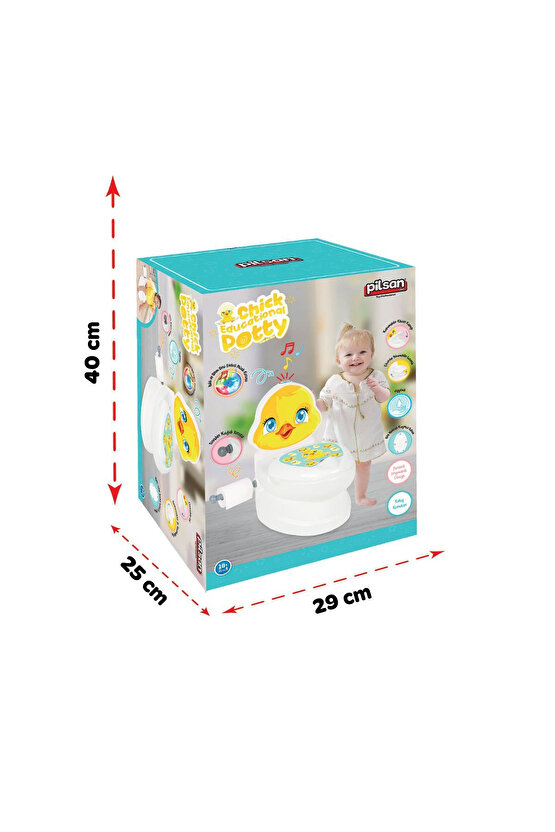 Sesli Işıklı Sifon Sesi Bebekler ve Çocuklar İçin Eğitici Tuvalet Eğitimi Klozet Hazneli Lazımlık