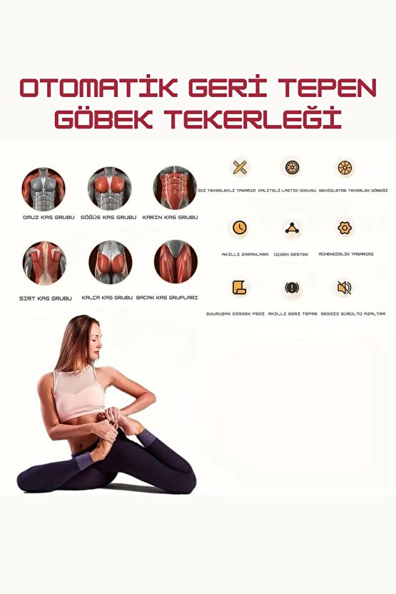 Dijital Ekran Çek-Bırak Spor Aleti Dirsek Destekli Mekik Aleti Karın Egzersiz Aleti Fitness Kardiyo