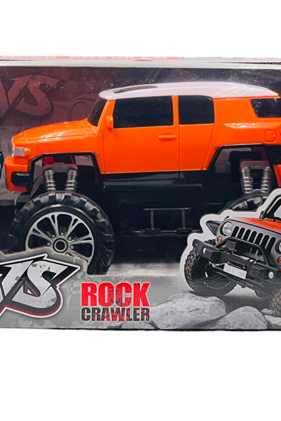 Oyuncak 1:18 Uzaktan Kumandalı Şarjlı Super Suvs Rock Crawler Işıklı Araba