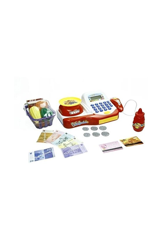 Sesli Ve Işıklı Yazarkasa Oyun Seti Terazili