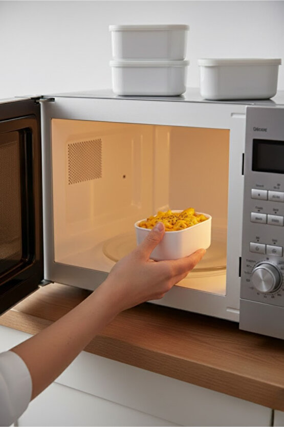 6’lı Kapaklı Saklama Kabı Seti - Küçük Boy - Porsiyonluk - Kahvaltılık Çerezlik