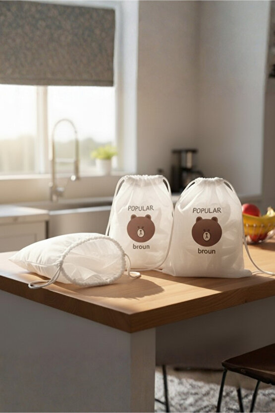 100lü Tazeliği Koruyan Tencere ve Tabak Bonesi Çok Amaçlı Kapak Gıda Bonesi Tek Kullanımlık