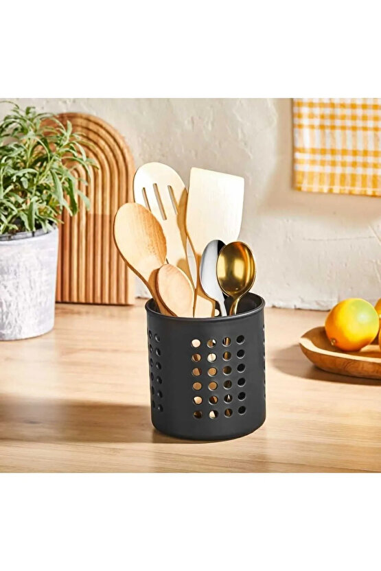 Kaşıklık - Tezgah Üstü Delikli Kaşıklık-Kepçe-Bıçak Kurutmalık Düzenleyici Organizer