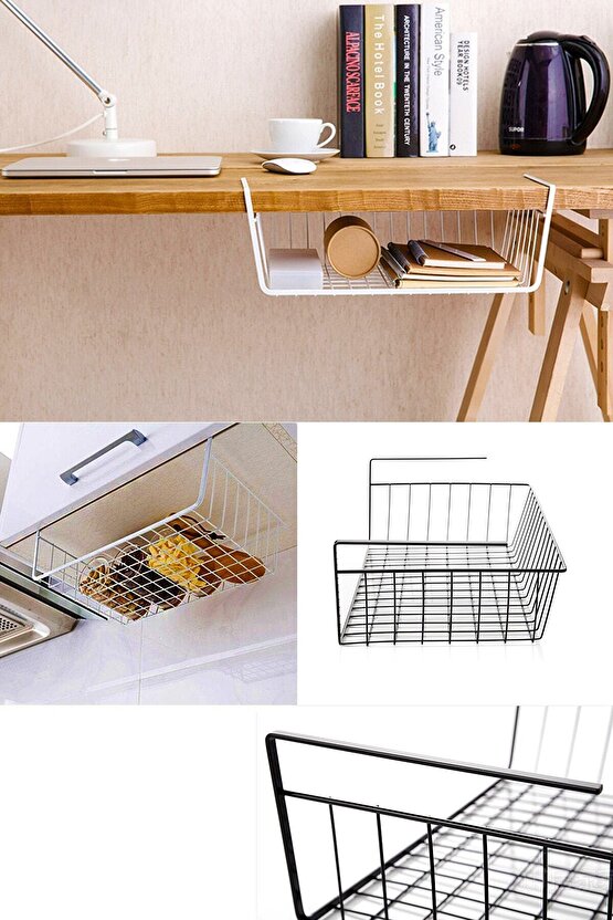 Dolap Içi Düzenleyici Sepet,askılı Raf Düzenleyici Sepet Raf,raf Altı Sepet Kanguru Raf Sepeti