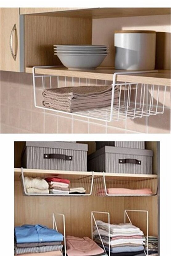 Dolap Içi Düzenleyici Sepet,askılı Raf Düzenleyici Sepet Raf,raf Altı Sepet Kanguru Raf Sepeti