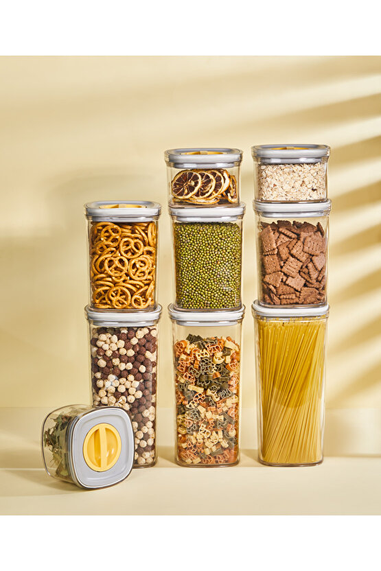 6x Adet Şeffaf Locko Sızdırmaz Saklama Kabı 1,4LT & Erzak Kabı