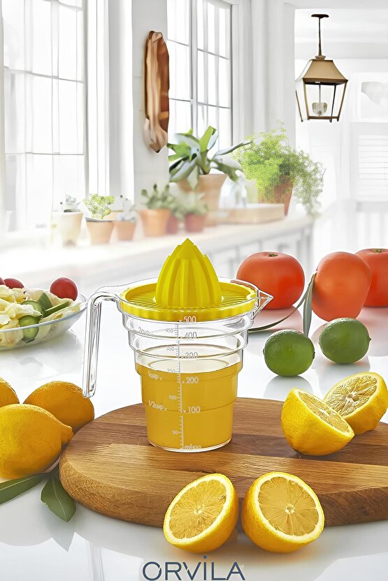 Masterchef Ölçülü Narenciye Sıkacağı 500 Ml. Portakal Sıkacağı ve Limon Sıkacağı