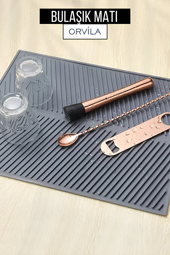 Silikon Bulaşık Kurutma Matı Maxi Boy 44x33cm