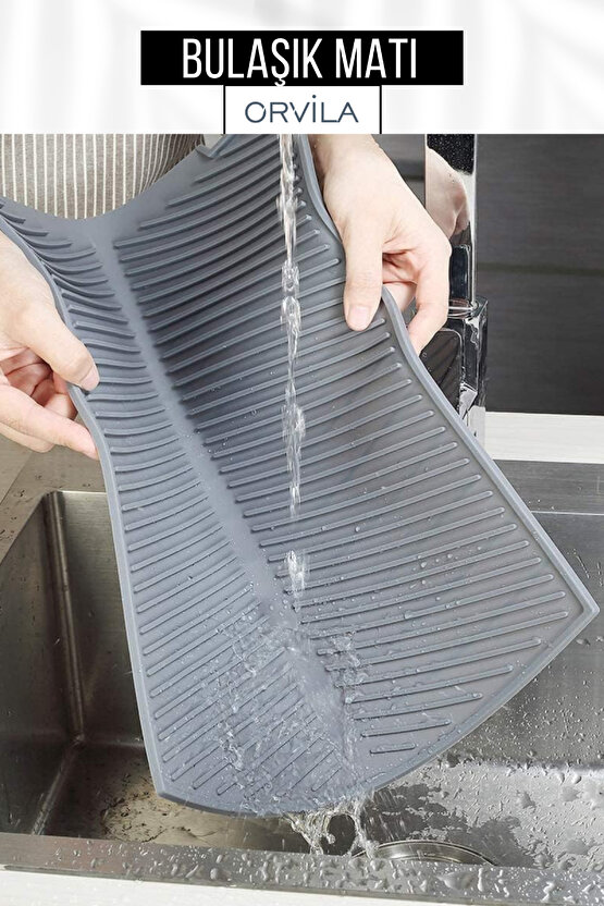 Silikon Bulaşık Kurutma Matı Maxi Boy 44x33cm