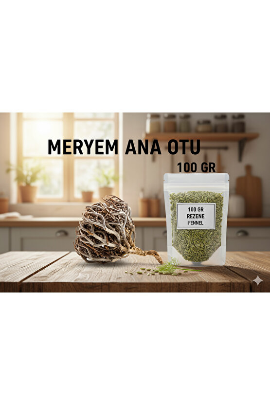 1 Adet Meryem Ana Eli Otu + 100 Gr Rezene | Ayrı Paketlerde – Doğal, Katkısız,