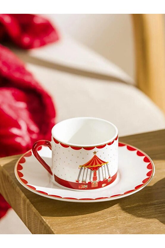 2 Kişilik Porselen Kahve Fincan Takımı 90 Ml (W5)