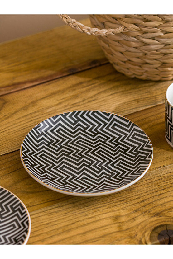 LCW HOME YK PLUS Karışık Baskılı 2 Kişilik Porselen Kahve Fincan Takımı 90 ml