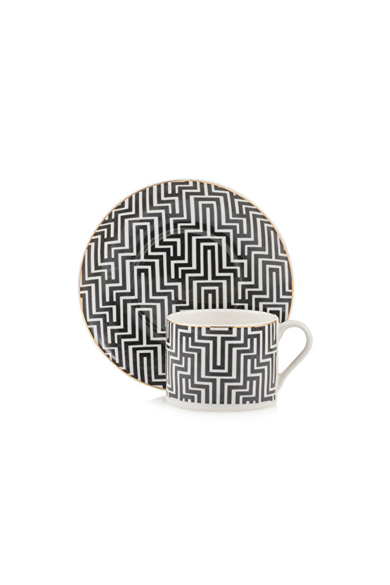 LCW HOME YK PLUS Karışık Baskılı 2 Kişilik Porselen Kahve Fincan Takımı 90 ml