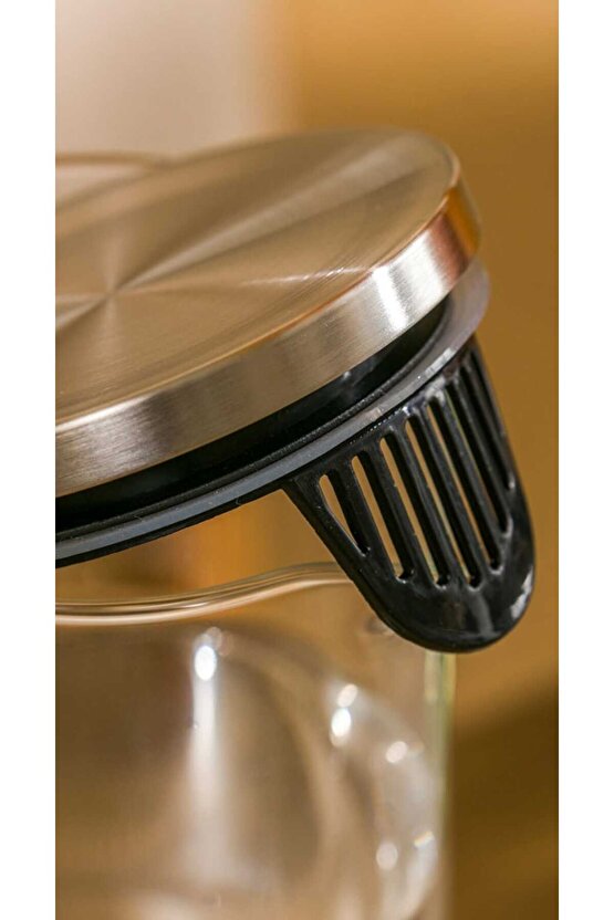 LCW HOME Renksiz Metal Kapaklı Cam Sürahi 1400 ml