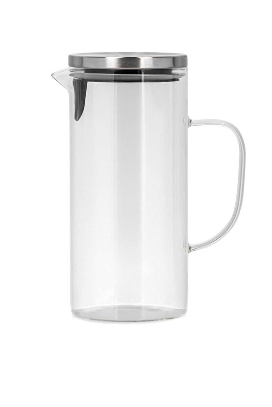 LCW HOME Renksiz Metal Kapaklı Cam Sürahi 1400 ml