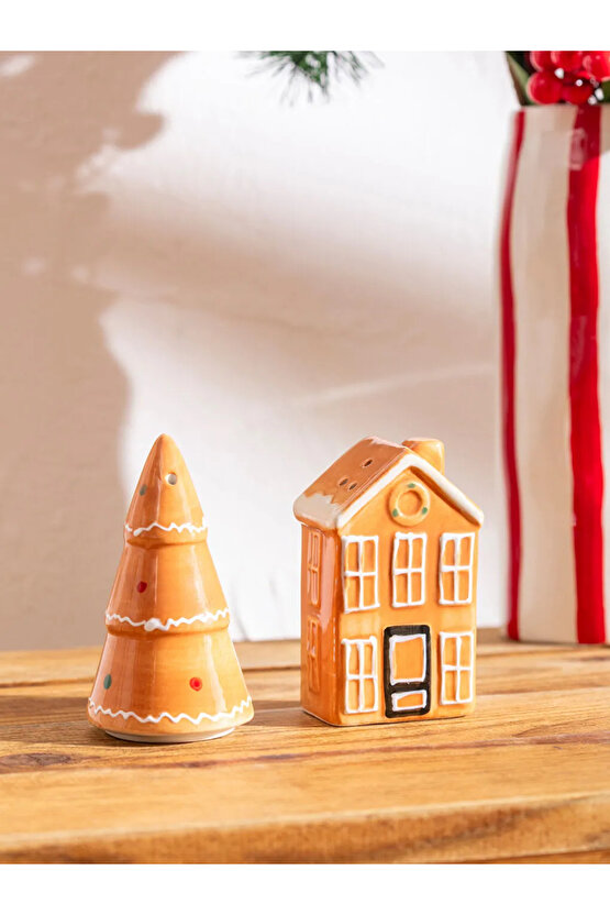 LCW HOME Karışık Baskılı Seramik Tuzluk Ve Biberlik