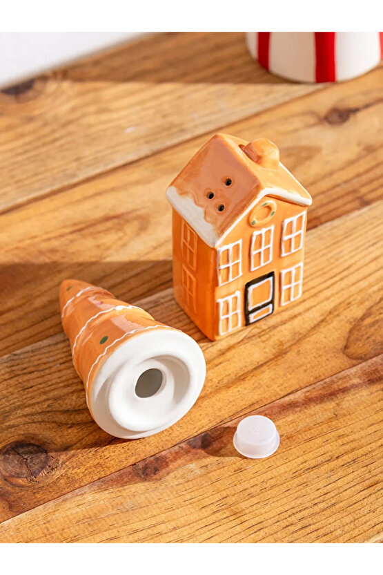 LCW HOME Karışık Baskılı Seramik Tuzluk Ve Biberlik