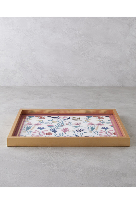 Alan Dekoratif Tepsi 30x42 cm Multicolor