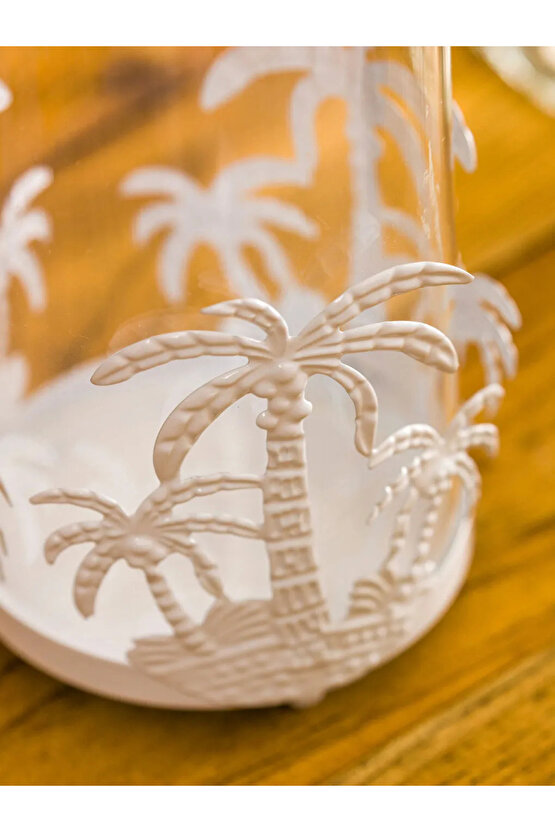 LCW HOME Renksiz Dekoratif Cam Mumluk 18 Cm