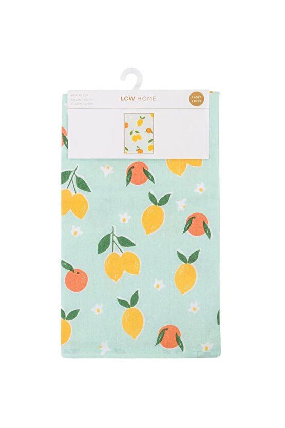 LCW HOME Yeşil Baskılı Kırlent Kılıfı 45x45 cm