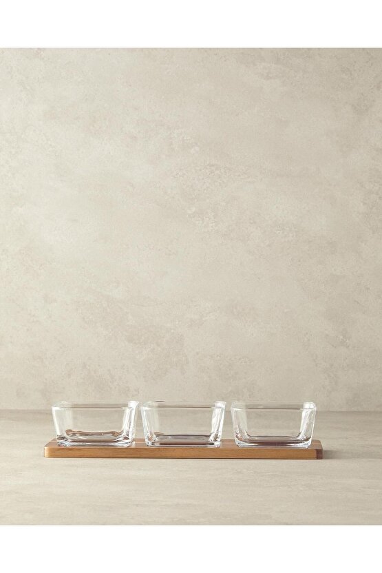 Orient Akasya 4 Parça Sunumluk Koyu Kahverengi