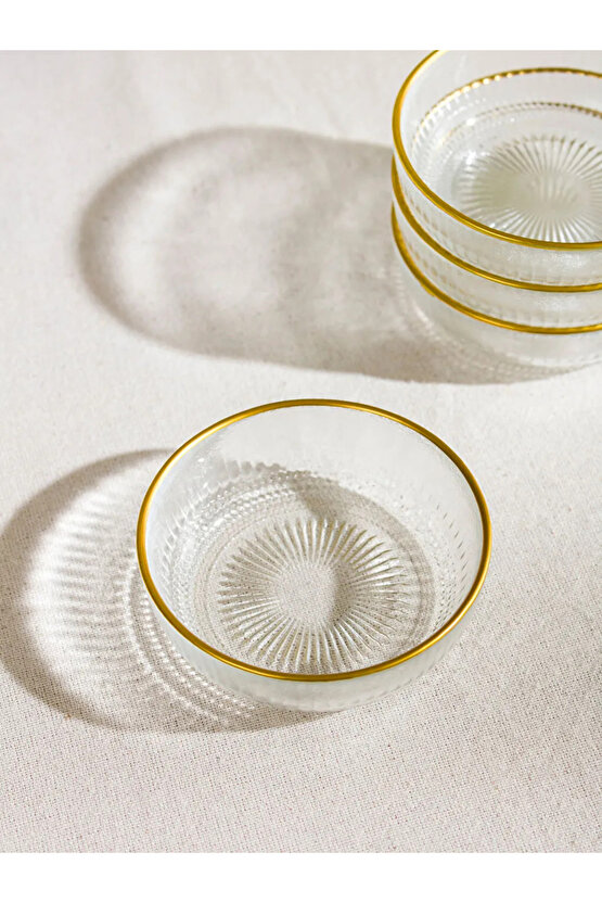 LCW Renksiz Desenli Cam Kase Seti 4lü 10 Cm