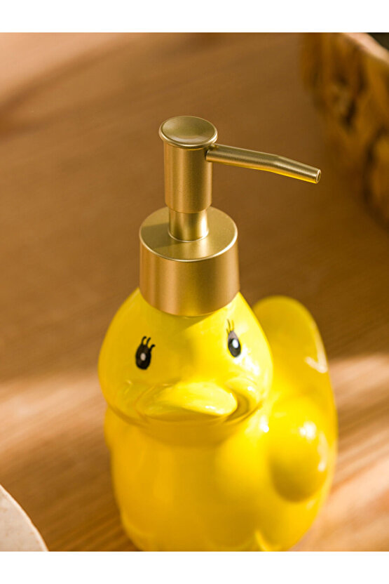 Ördek Figürlü Seramik Sıvı Sabunluk