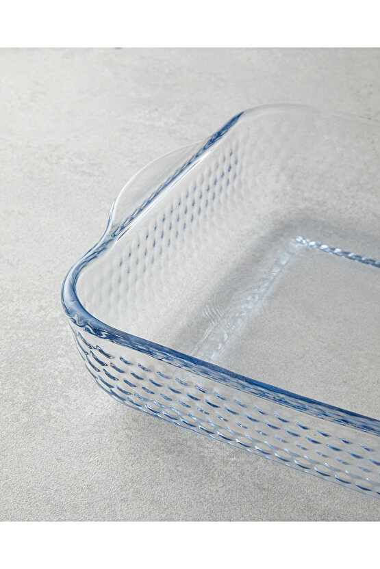 Bake&Serve Cam 2’li Kare Fırın Kabı 27x30-21x23 cm Şeffaf