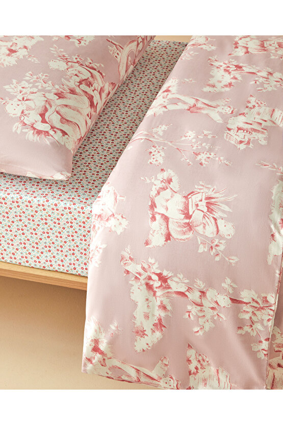 Bearette Pamuklu Çocuk Nevresim Takımı Pembe