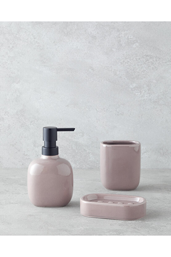 Alesta Seramik 3lü Banyo Seti Kahverengi