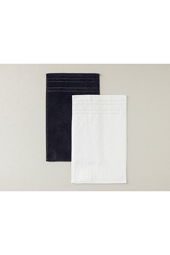 Highlight Pamuklu Simli El Havlusu Ekru