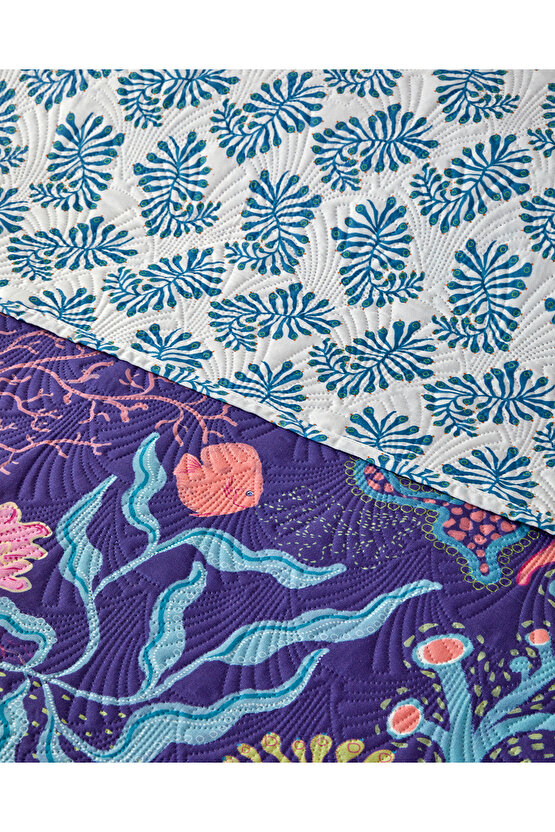 Nautical Dreams Çift Kişilik Çok Amaçlı Örtü Lacivert