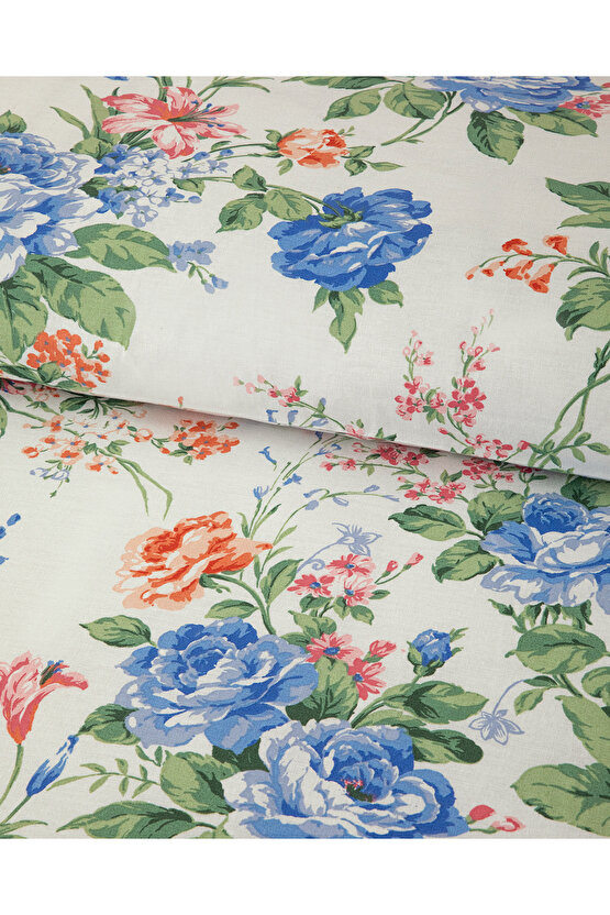 Rose Romance Çift Kişilik Nevresim Seti Mavi